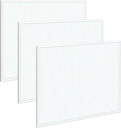 Engineering Graph Paper Pads, 11x17 Quadrille 25 Sheets/50 Pages Grid Paper for Drafting, Engineering, Blueprint Drawing, 4x4 Blue Quad Rule, 100gsm White Paper