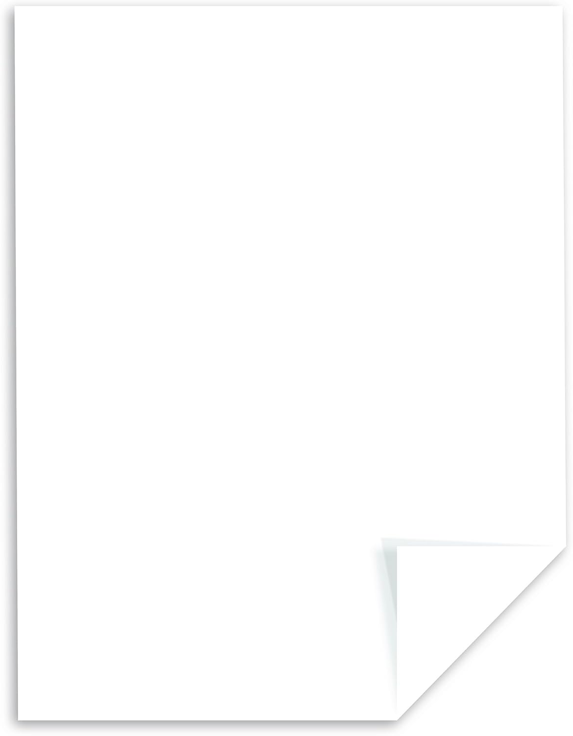 Wausau Exact Vellum Bristol Cardstock, 250 Sheets, White, 94 Brightness, 67 lb, 8.5 x 14 Inches