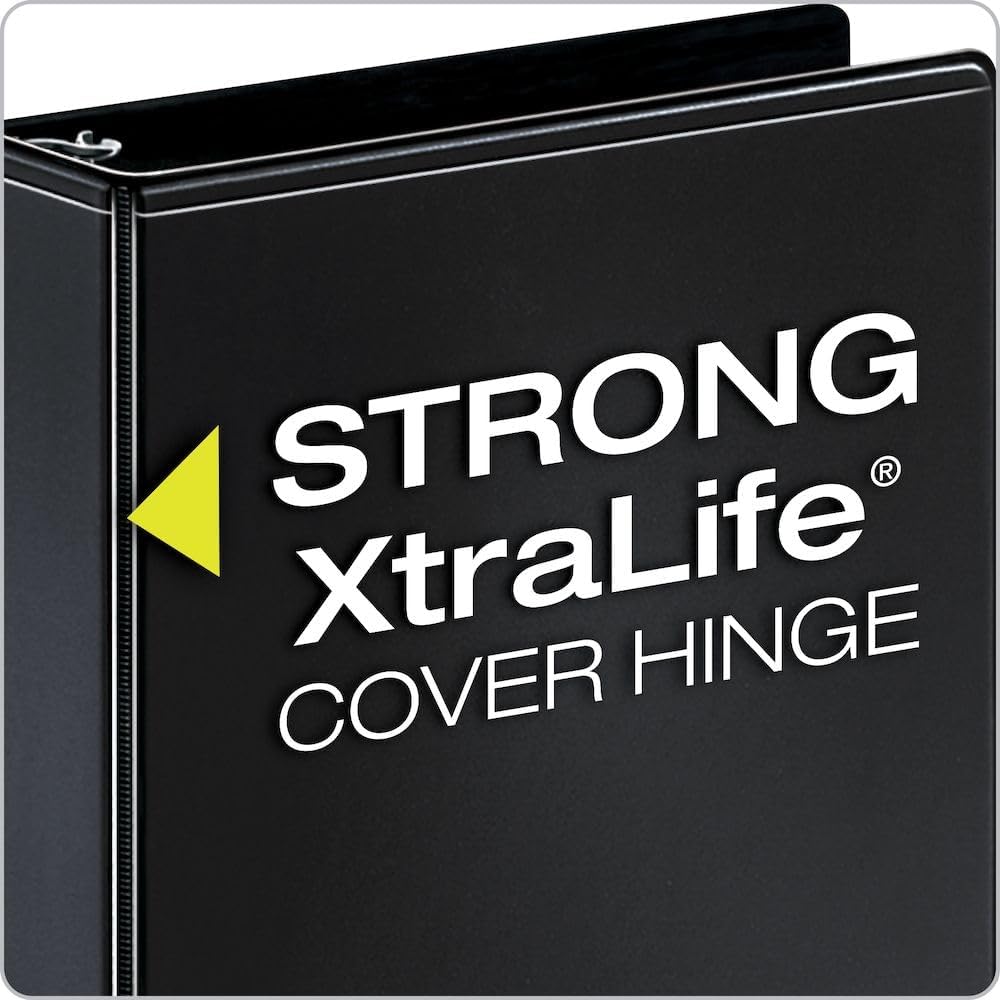 Cardinal Binder Performer with ClearVue Covers, 1.5" Round Rings, 350-Sheet Capacity, White