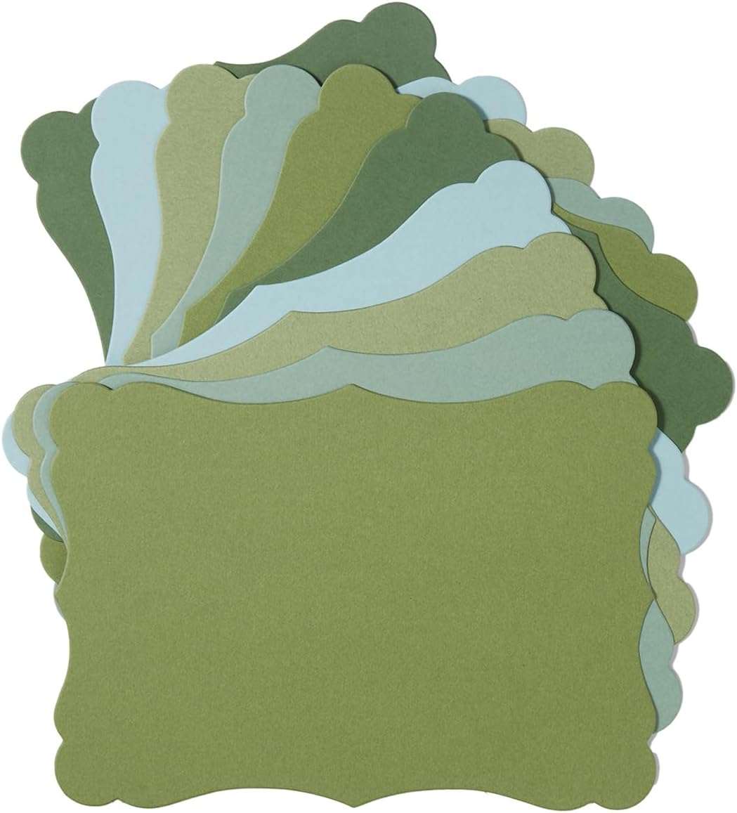 50 Pack Blank Kraft Cards Cardstock Thick Paper Brown Greeting Cards for DIY Gift Card Menus, Baby Shower and Wedding Invitations (Multicolored, 5x7IN)