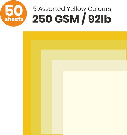 BearBoss Brown Cardstock Paper 8.5x11 50 Sheets, Heavyweight 92lb Cover for Crafts DIY Cards Making