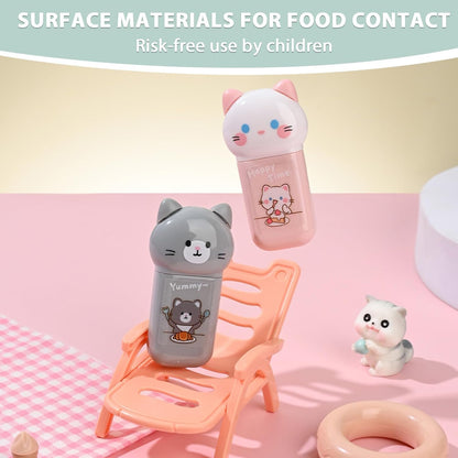 white Corrcetion Tape,4 Pcs Mini Japan Corrcetion Tape Pen,with Easy to Use Kawaii Cat Applicator,Cute Stationery Set Kawaii Birthday Gifts set for Back to School Supplies