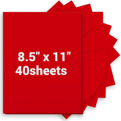 Cardstock 8.5 x 11, Thick Printer Paper 75 lb/200 gsm, 40 Sheets Card Stock White, Heavy Card stock, White CardStock Paper for Invitations, Diy Cards, Business Cards, Menus, Crafts, Drawing etc