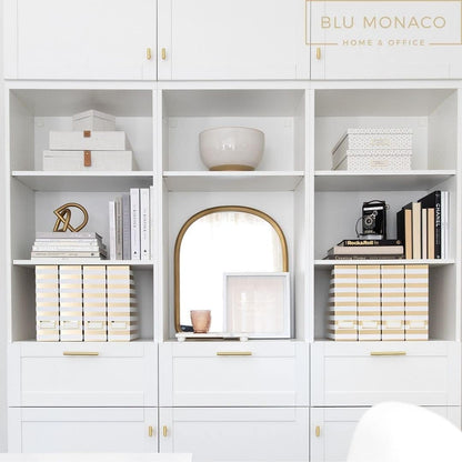 BLU MONACO | Cardboard Magazine File Holder Set of 4 | Vertical Magazine File Holder for Desk and Shelves | Standing File Holder for Classroom School Paper Storage
