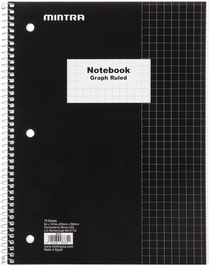 Mintra Office Spiral Notebooks, Wirebound, Journals for School, Work, Business, Aesthetic Stationery, Writing Pads, Teacher & Student Supplies (6, Pastel, College)