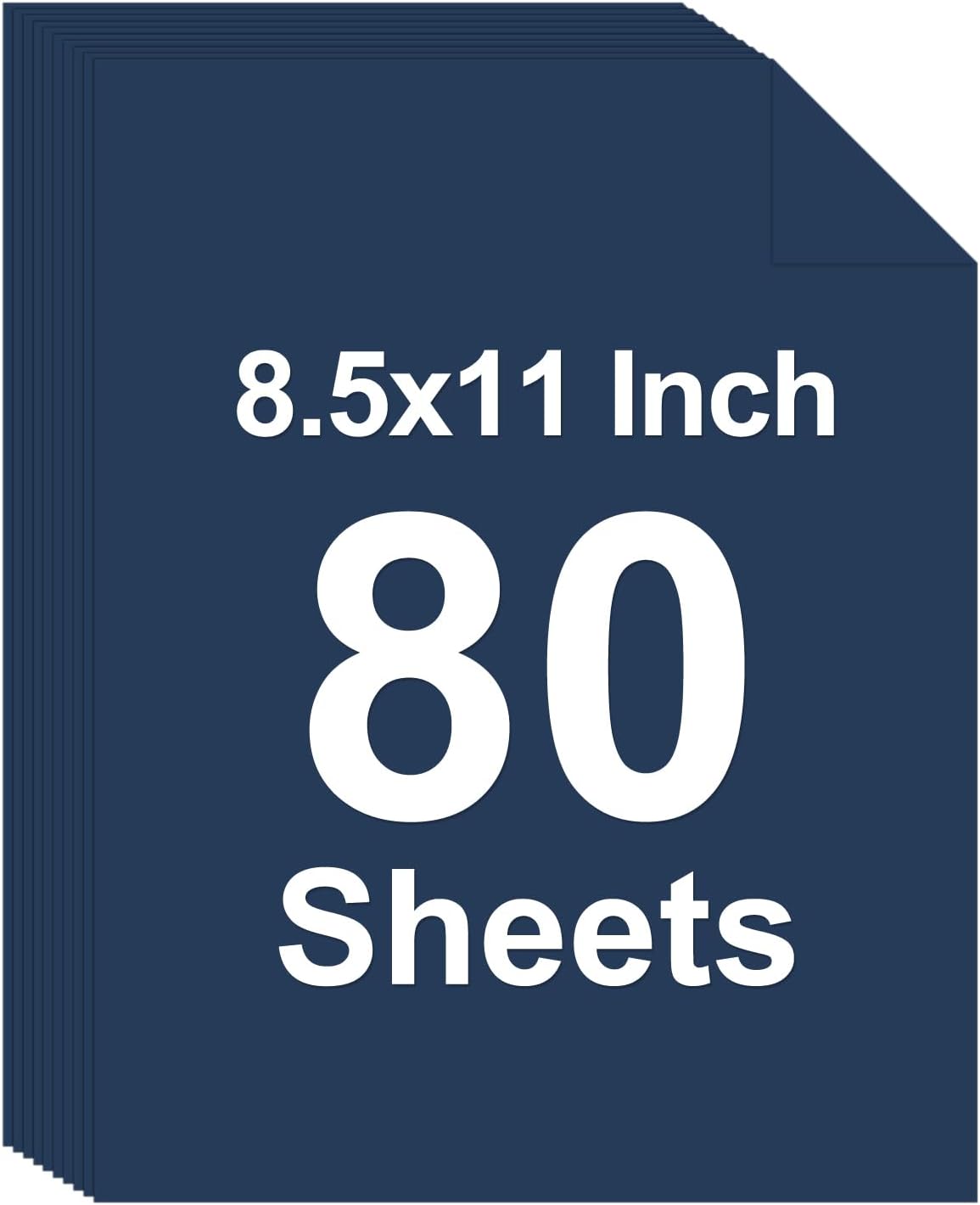 40 Sheets Colored Cardstock, 8.5 x 11 Construction Paper, Black Card Stock Paper, Cardstock Printer Paper for Halloween,Mothers Day, Christmas, Wedding Invitations, DIY Cards, Photo, Art and Crafts