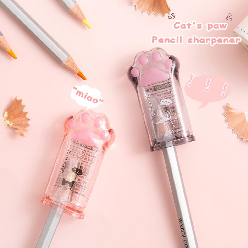 6Pcs Capybara Cute Stationery Set,Kawaii School Supplies,Including 3 Pencil Sharpeners and 3 Retractable Erasers, for Kawaii Office School Home Supplies (Capybara)