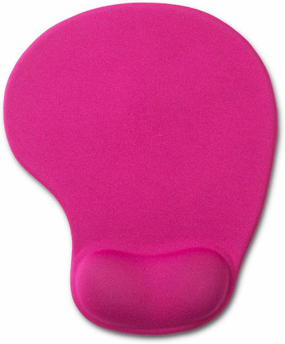 Office Mousepad with Gel Wrist Support - Ergonomic Gaming Desktop Mouse Pad Wrist Rest - Design Gamepad Mat Rubber Base for Laptop Computer -Silicone Non-Slip Special-Textured Surface (01Pink)