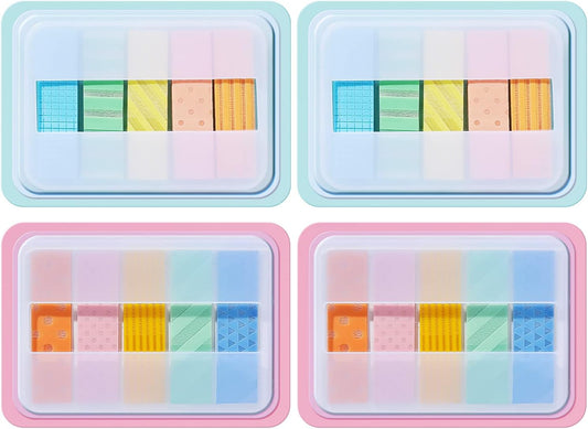 NEWEST 400 Pieces Cute Transparent Sticky Index Tabs, Clear Pop Up Note Flags, Writable PET Reminder Label Stickers for Page Marker Bookmarks Annotating Book Reading Notes Classify Files, 5 Patterns