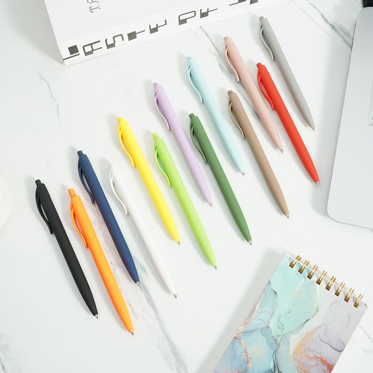 BallPoint Pens, 50 Pack (BLACK Ink),Bulk Pens, Black Barrel,Click Pens for Office Home and School, Retractable Ballpoint Pens, Medium Point, 1.00MM (Black)