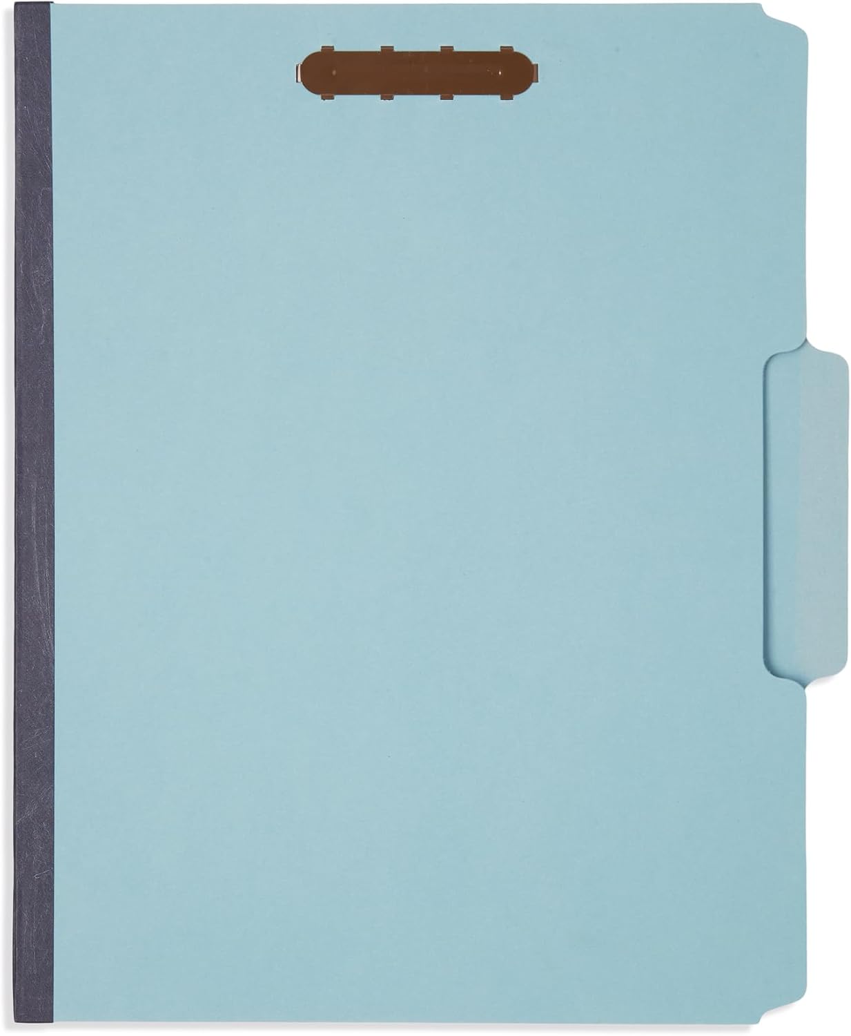 Blue Summit Pressboard File Folders, 1 Inch Expansion Pressboard Folders Letter Size, Light Blue – 25 Pack