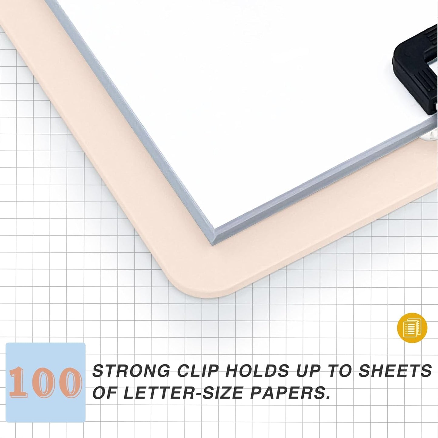 Clipboards 4 Pack Plastic Clipboards Letter Size, Durable Clipboard with Low Profile Metal Clip for Classroom Office Teachers Students Nurses