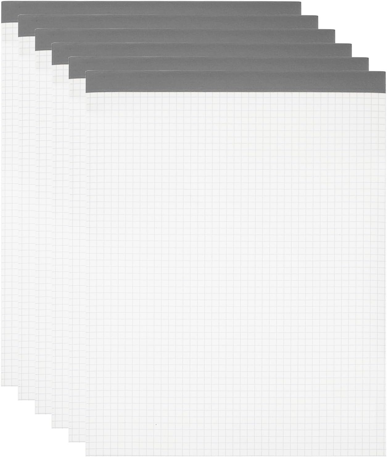 M&G 7x10 Note Pads, 6 Pack B5 Legal Pads 70 Sheets Notepads Writing Pad Graph Grid Chinese Memo Paper Tablet Kraft Cover for Work Writing Note Taking Chinese