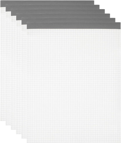 M&G 7x10 Note Pads, 6 Pack B5 Legal Pads 70 Sheets Notepads Writing Pad Graph Grid Chinese Memo Paper Tablet Kraft Cover for Work Writing Note Taking Chinese