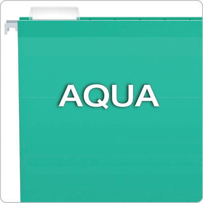 Pendaflex Hanging File Folders, Legal Size, Aqua (PFX415315AQU)