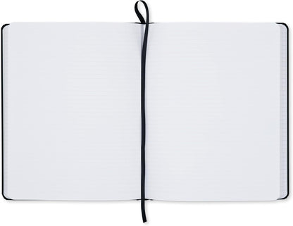 DOME Personal Journal – 8 x 10 Inch Hardcover Lined Journal Notebook, 192 Pages, Black, Premium Acid-Free 60-lb Thick Paper, Inner Pocket, Made in USA