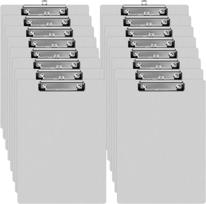 Epakh 8 Pieces Clipboard Bulks Metal Clipboard Aluminum Office Low Profile Clip Standard A4 Letter Size Metal Clip Board, Size 12.5 x 9 Inch