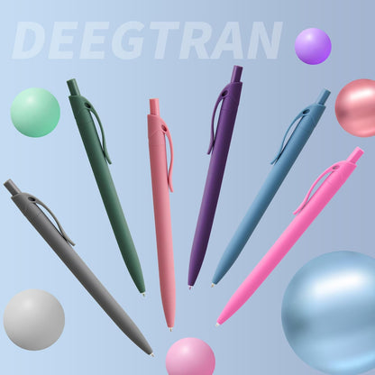deegtran Pens Bulk, 50 Pack No Bleed Click Pens, Wholesale Retractable Ballpoint Pens, Pen Medium Point, Smooth Ink Pen, 1.0MM Blue Ink