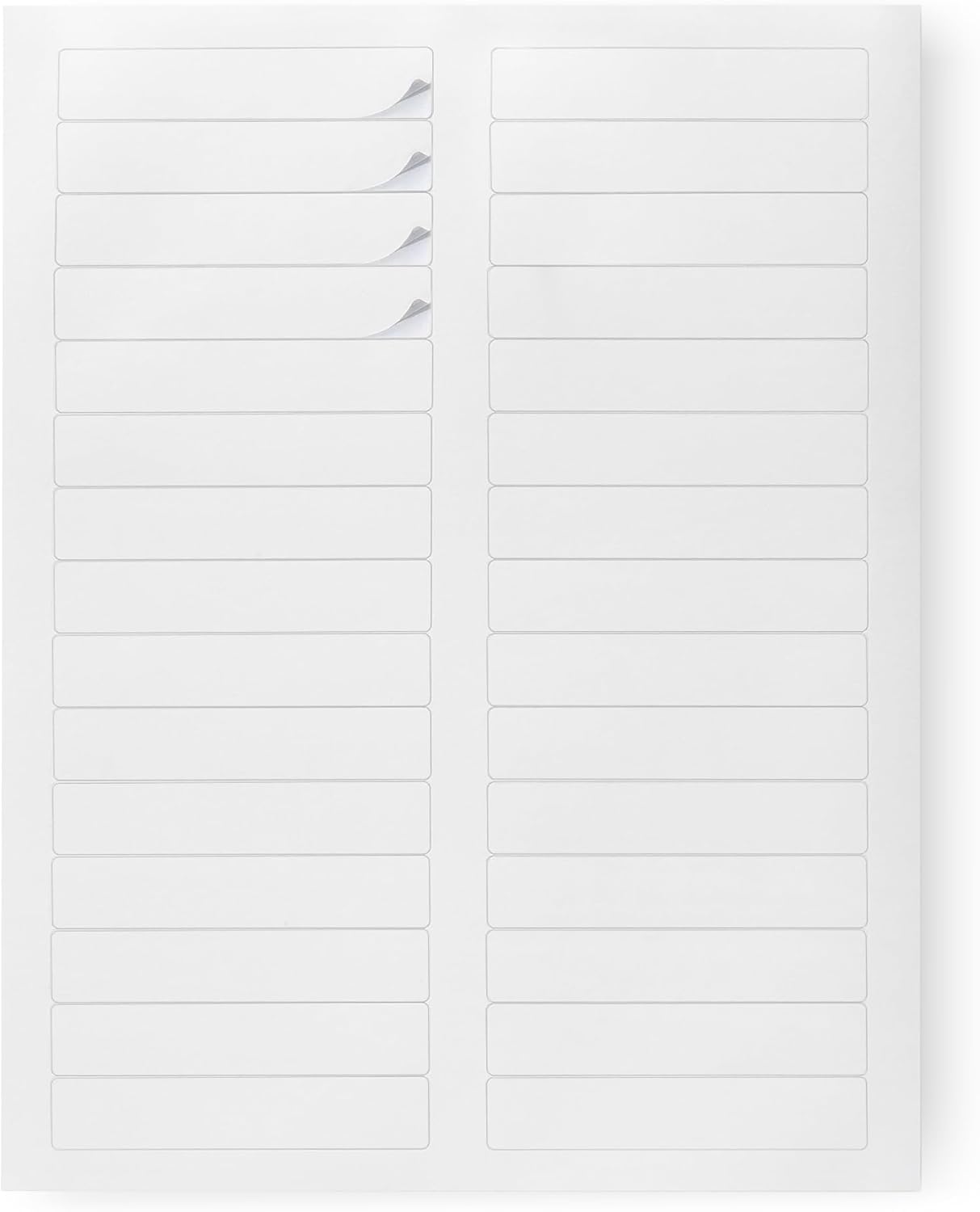 Amazon Basics File Folder Labels, White, 2/3" x 3-7/16", 1500 Count
