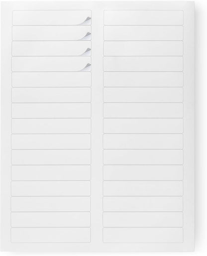 Amazon Basics File Folder Labels, White, 2/3" x 3-7/16", 1500 Count