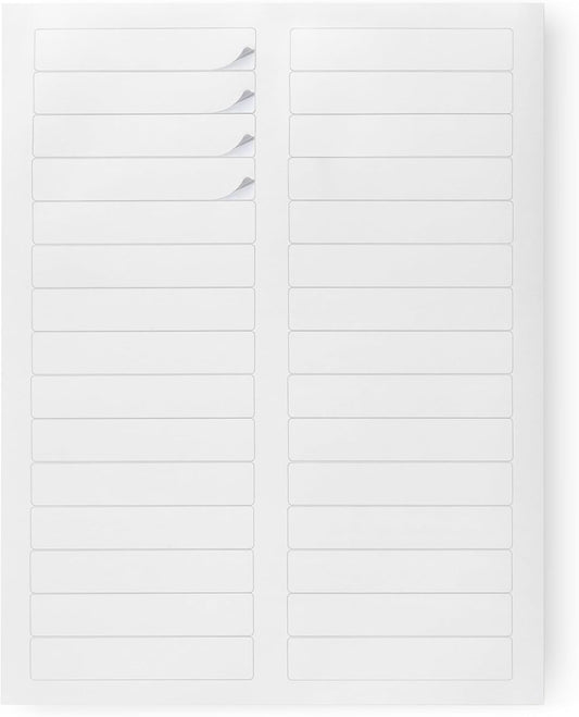 Amazon Basics File Folder Labels, White, 2/3" x 3-7/16", 1500 Count
