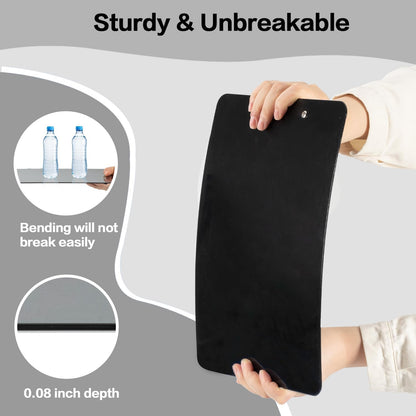 Deli Plastic Clipboard, Clipboards with Low Profile Clip, Standard A4 Letter Size Clipboard for Office, Nurses, Students, and Women, Size 12.4 ×9 Inch, Blue