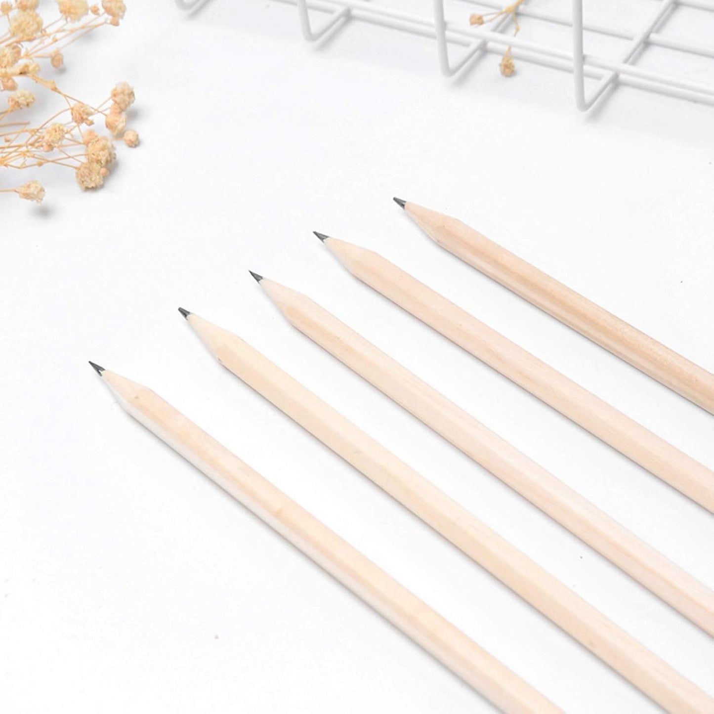 Wood Cased 2B Graphite Pencils for Drawing Sketching Writing Tests Exam Artists Beginners Home Office Supplies (18)