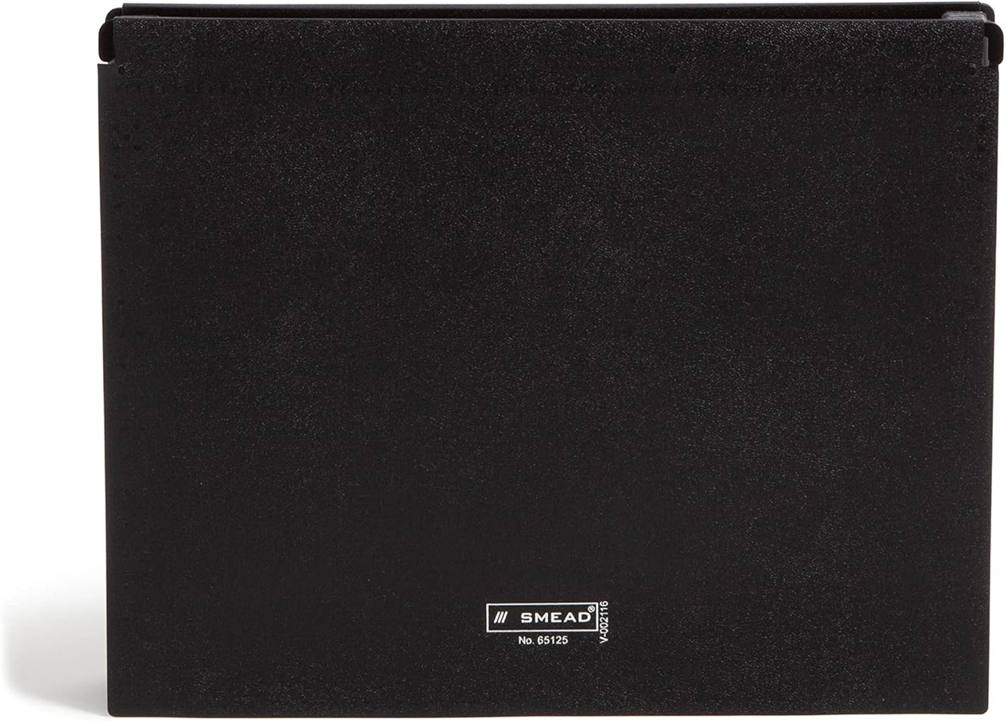 Smead Poly Hanging Expanding File, 12 Dividers, Letter Size, Black (65125)