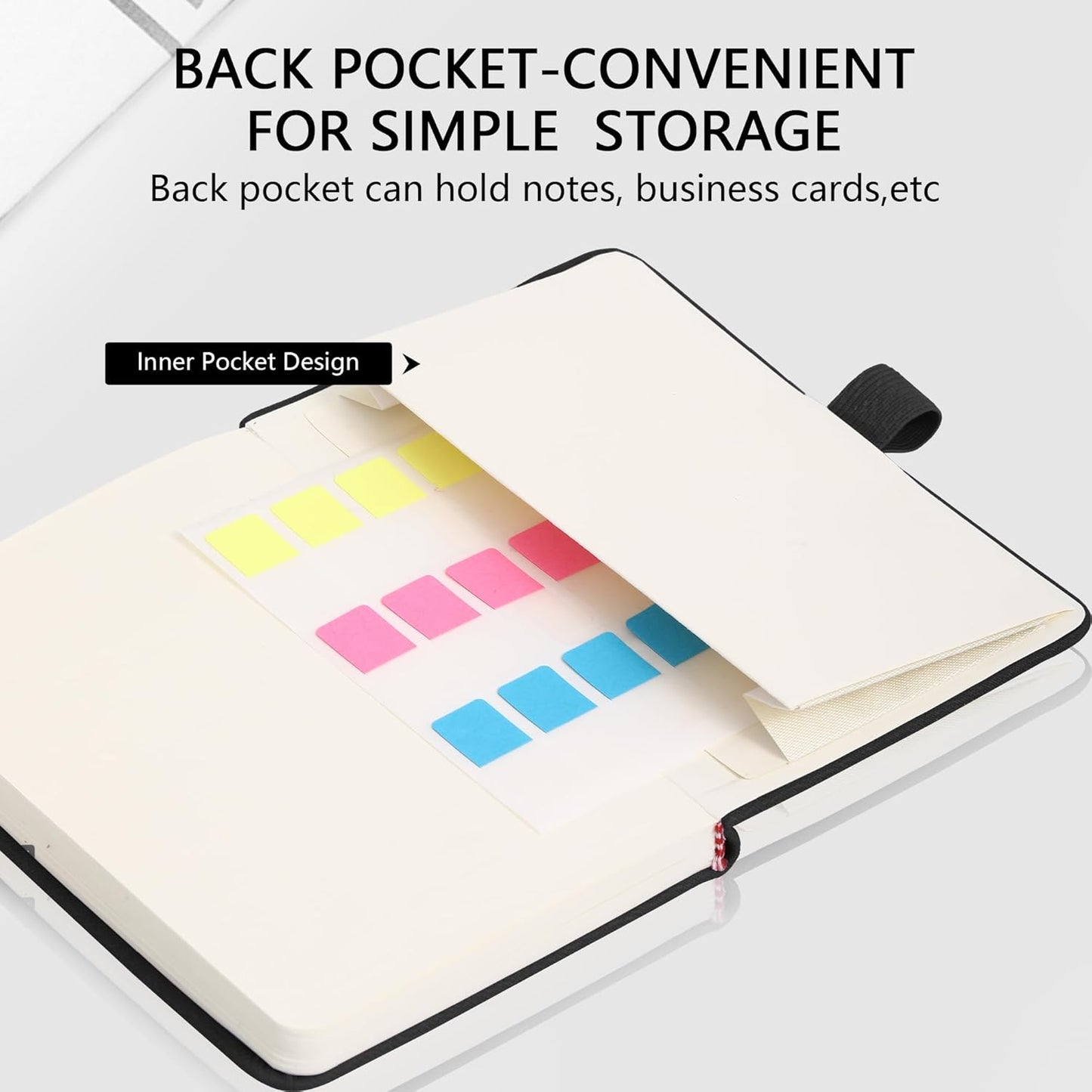 BOBO RABBIT 3 Pack Pocket Small Notebooks Total 600 Pages A6 Moon Star Aesthetic Mini Compact Journal Notebook For Note Taking Journaling Hardcover Leather College Ruled Lined Note Pads for Women Men Travel Office School