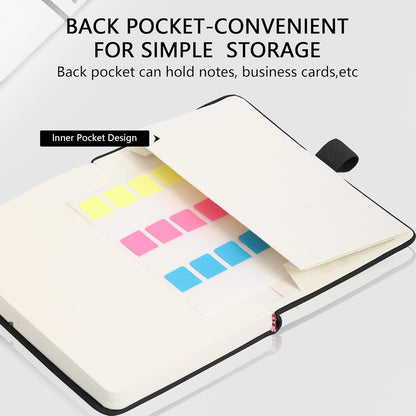 BOBO RABBIT 3 Pack Pocket Small Notebooks Total 600 Pages A6 Moon Star Aesthetic Mini Compact Journal Notebook For Note Taking Journaling Hardcover Leather College Ruled Lined Note Pads for Women Men Travel Office School