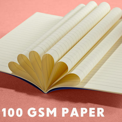 Mimorou 100 Pcs Journals Notebooks Bulk - Kraft Softcover A5 Small Notebooks 5.5 Inch x 8.3 Inch Notepads with 60 Page 30 Sheet for Writing Sketch Travel Office Supplies(Navy Blue,Lined)