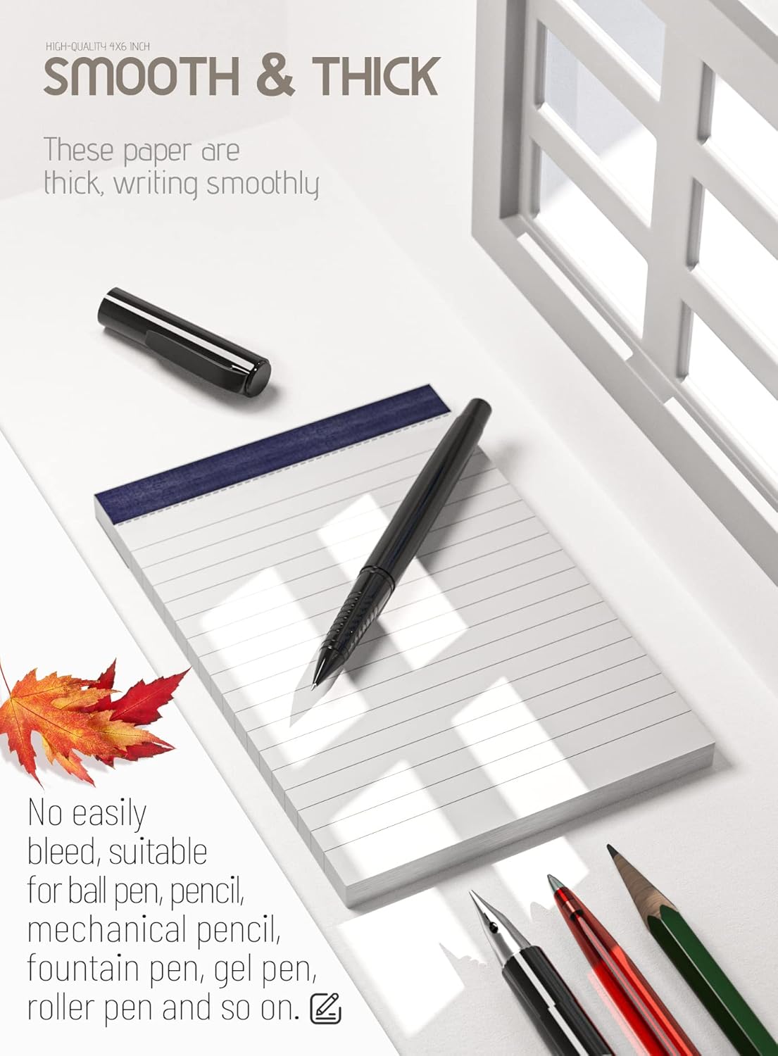 10 Pack Small Note Pads 3x5 Lined Writing Pads Mini Notepads Small Pads of Paper 3x5 With 30 Sheets per Notepad 80Gsm Paper Pads Mini Legal Pads 3x5 Inch Pocket Notebook for Taking Notes and Reminders