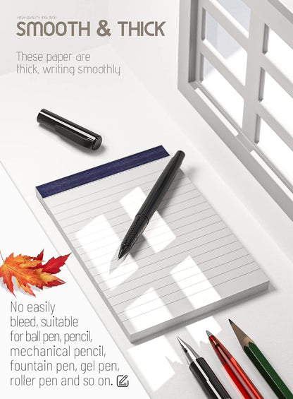 10 Pack Small Note Pads 3x5 Lined Writing Pads Mini Notepads Small Pads of Paper 3x5 With 30 Sheets per Notepad 80Gsm Paper Pads Mini Legal Pads 3x5 Inch Pocket Notebook for Taking Notes and Reminders