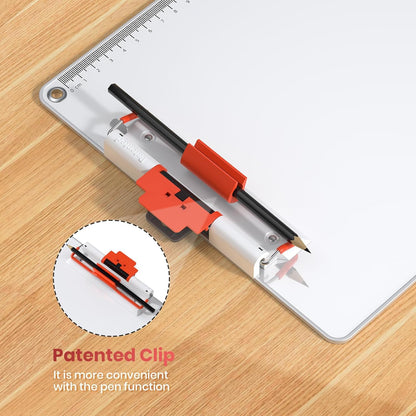 Clipboards with Pen Holder A3 Size 11 x 17 Inch Aluminum Protection Edge Clip Board for Classrooms, Offices, School, Doctor, Coaches [Upgraded Clip] (1 Pack)