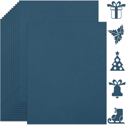 25 Sheets Black Cardstock Paper 8.5'' x 11'', 250gsm/92lb Thick Paper for Scrapbook, Invitations, Printing and DIY Cards
