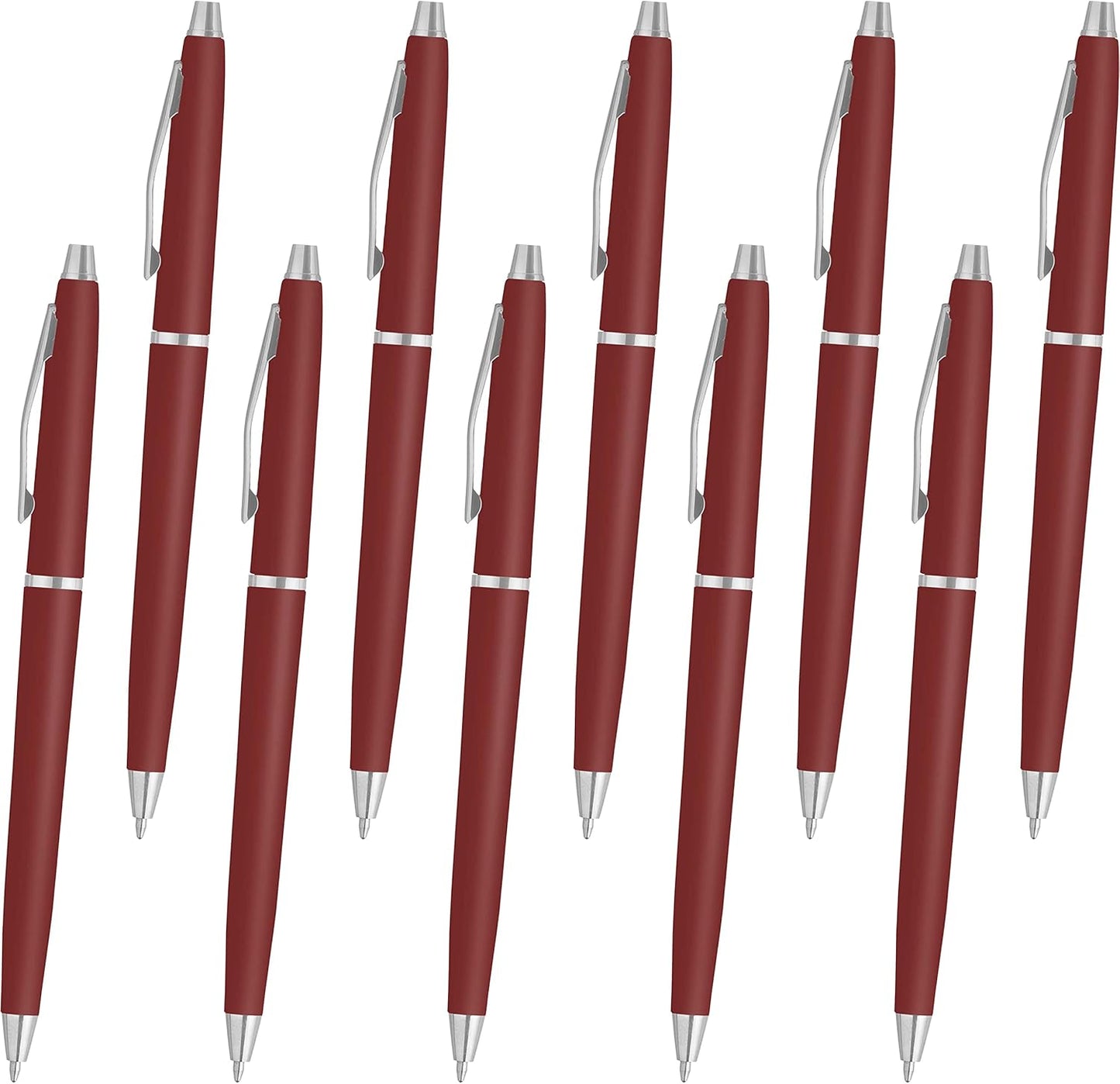 Personalized Langham Ballpoint Pens, Set of 10/50/100 by DISCOUNT PROMOS - Black Ink, Great for Office, Business, Tradeshows - Black