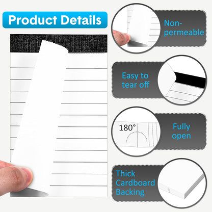 PerKoop 100 Pack Small Notepads Refills 4 x 6 Inch Lined Memo Pads 30 Sheets Mini Legal Pads Pocket Notepads for Teacher Nurse Office School Supplies