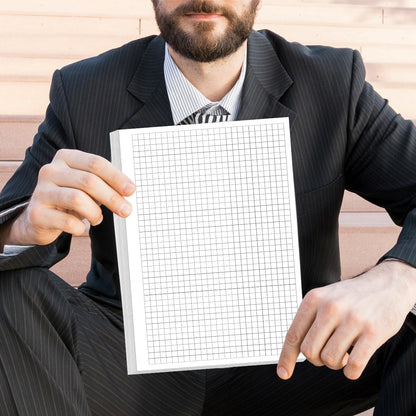 A5 Grid Refill Paper, 6-Hole Graph Paper, 100Sheets / 200Pages Loose-Leaf Grid Paper, 100gsm White Paper, 5.8" x 8.3 "