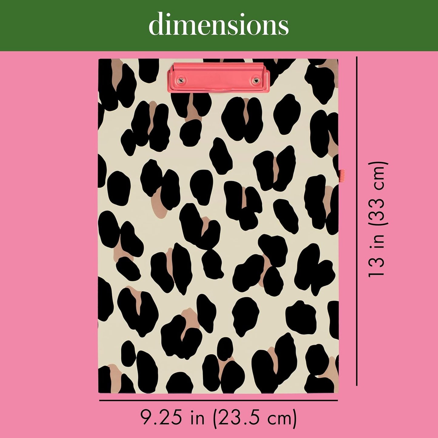 Kate Spade New York Clipboard Folio with Low Profile Clip, Black Professional Padfolio Includes Lined Notepad, Pen Loop, and Pocket, Polka Dots