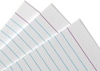 Home Advantage Vertically Ruled White Mini Index Cards, Note Cards (3x5)
