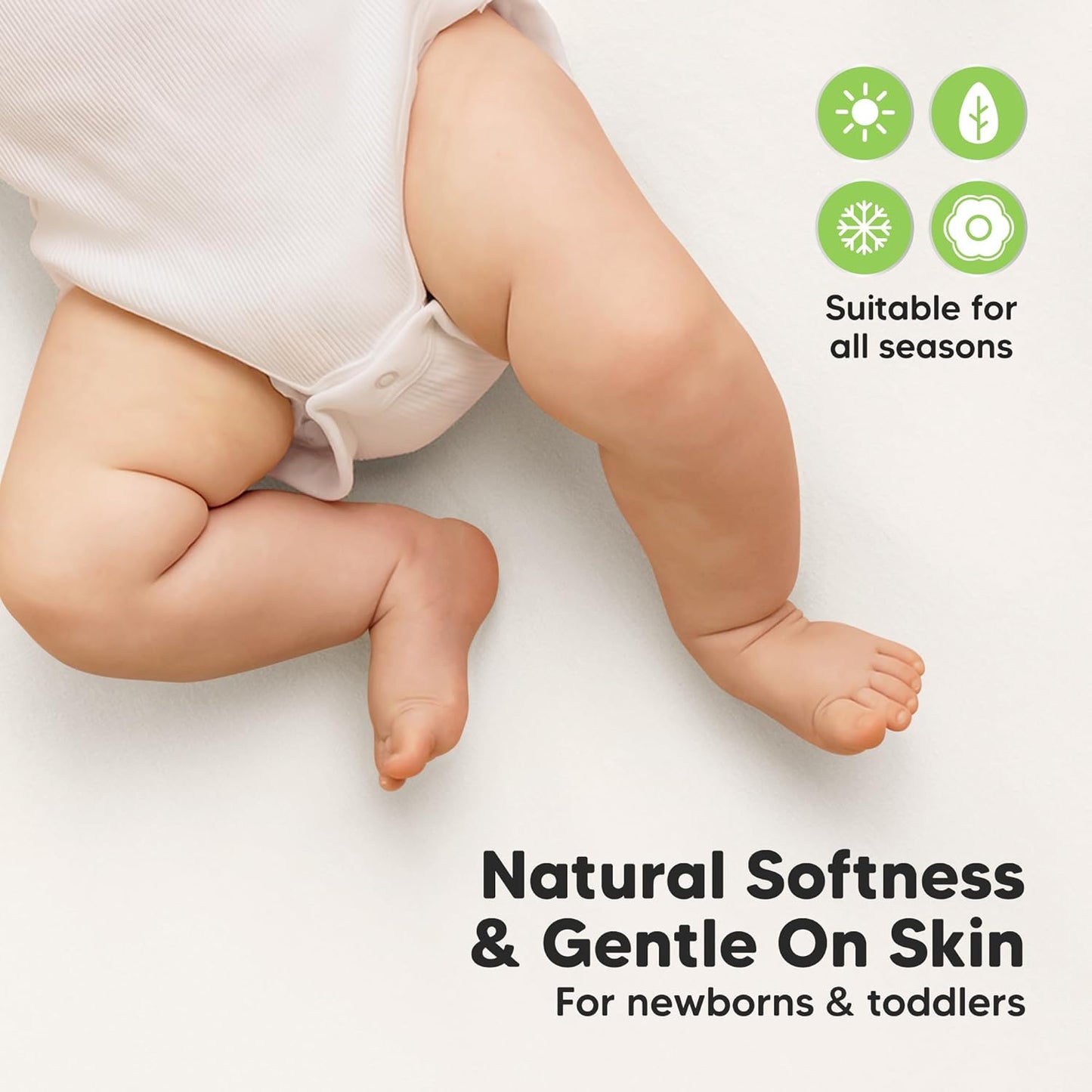 2-Pack Waterproof Crib Sheets for Boys, Girls - 52x28 Fitted Organic Cotton Baby Crib Sheets, Toddler Mattress Protector Cover, Washable, Soft & Durable Baby Bedding Essentials(Pine Grove)