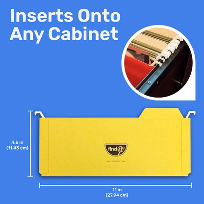 Find It Hanging File Folders for Filing Cabinet Storage - Pack of 9, Letter-Sized File Folder Set for Documents and Valuables - Filing Products for Organization, Back to School Supplies, Green
