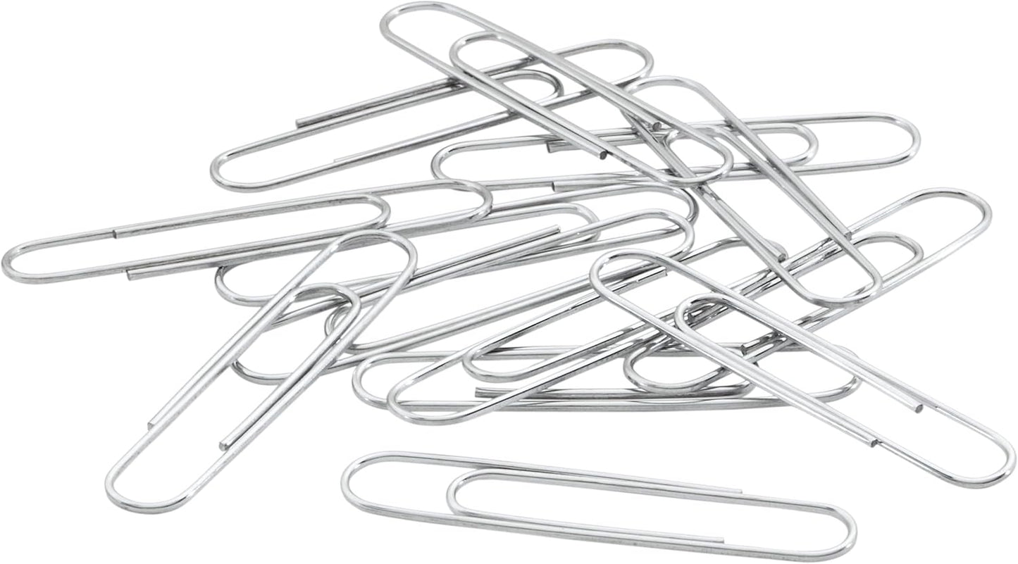 ACCO Paper Clips, Jumbo, Smooth, 100 Clips/Box, 1 Box (72580)