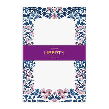 Galison Liberty Tanjore Gardens Memo Pad from Galison - Message Note Pad with Unique Floral Print, Includes 60 Sheets of the Same Design, 6" x 9", Beautiful Edition to Any Home or Office