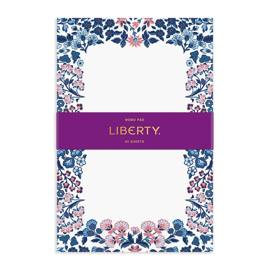 Galison Liberty Tanjore Gardens Memo Pad from Galison - Message Note Pad with Unique Floral Print, Includes 60 Sheets of the Same Design, 6" x 9", Beautiful Edition to Any Home or Office
