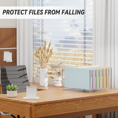 XINGIA Legal Size Hanging File Folders Extra Capacity,1'' Expansion Hanging Folders for Filing Cabinet,12 Pack Wheat Straw File Folders Hanging with Tabs,Pastel Hanging File Organizer for Office