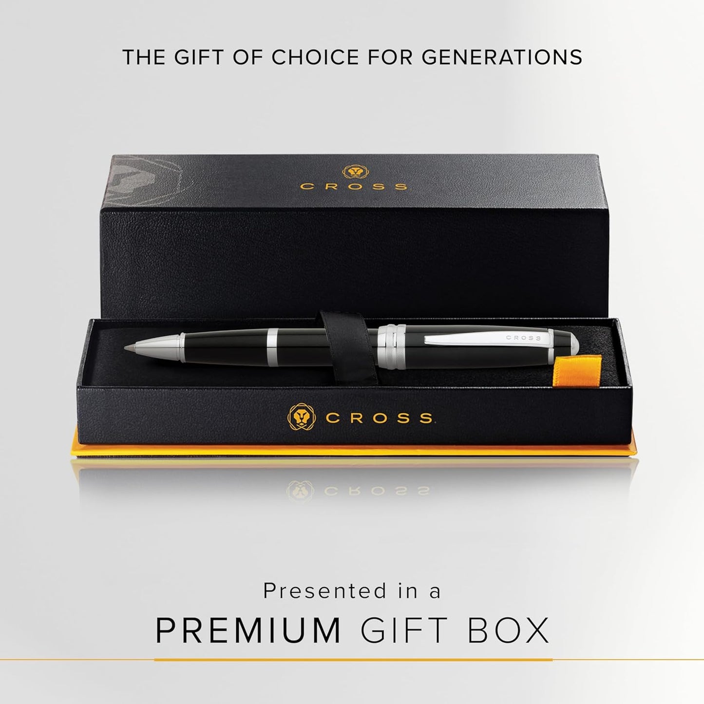 Cross Bailey Matte Red Lacquer Rollerball Pen - Refillable Pen for Smooth Writing - Well-Balanced, Distinctive Design - Easy Handling - Comfortable Grip - Gift-Ready Black Ink