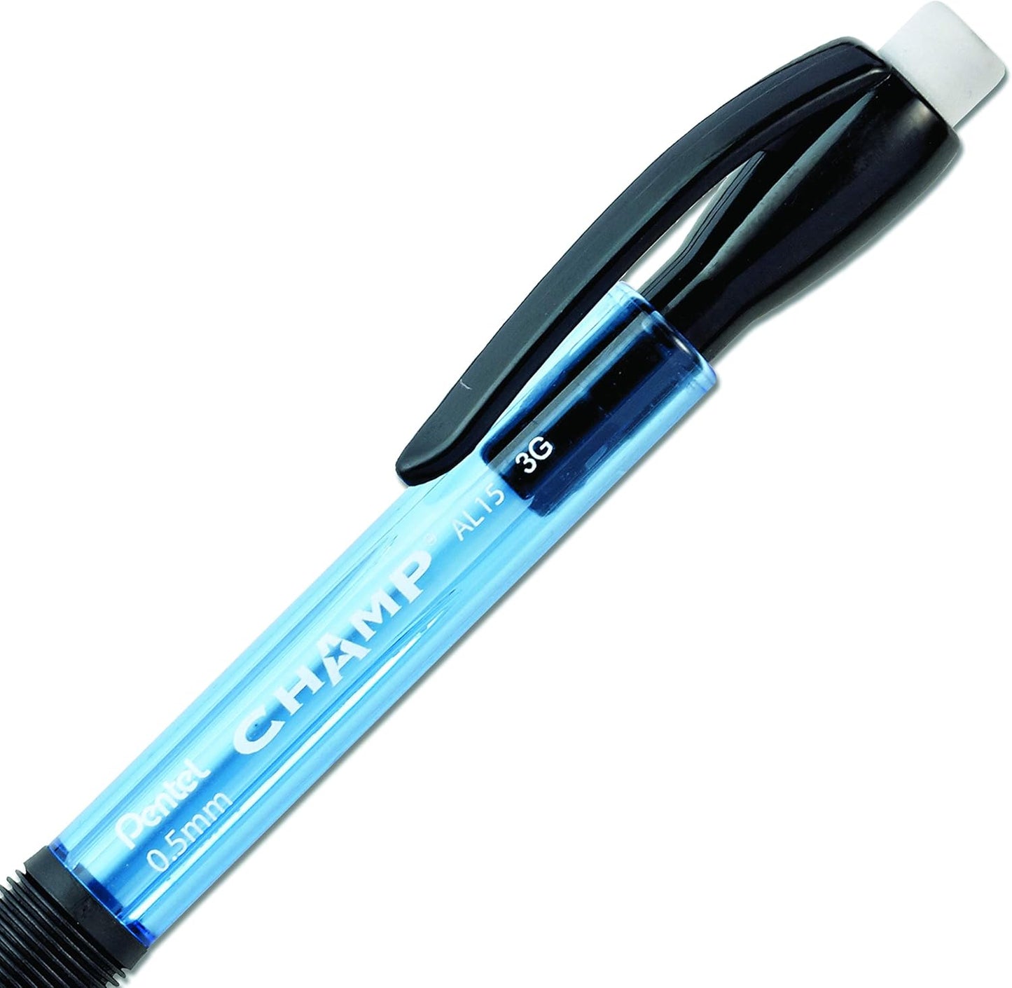 Champ Pentel Mechanical Pencil, 0.7 mm, Blue Barrel, Box of 12 (AL17C)
