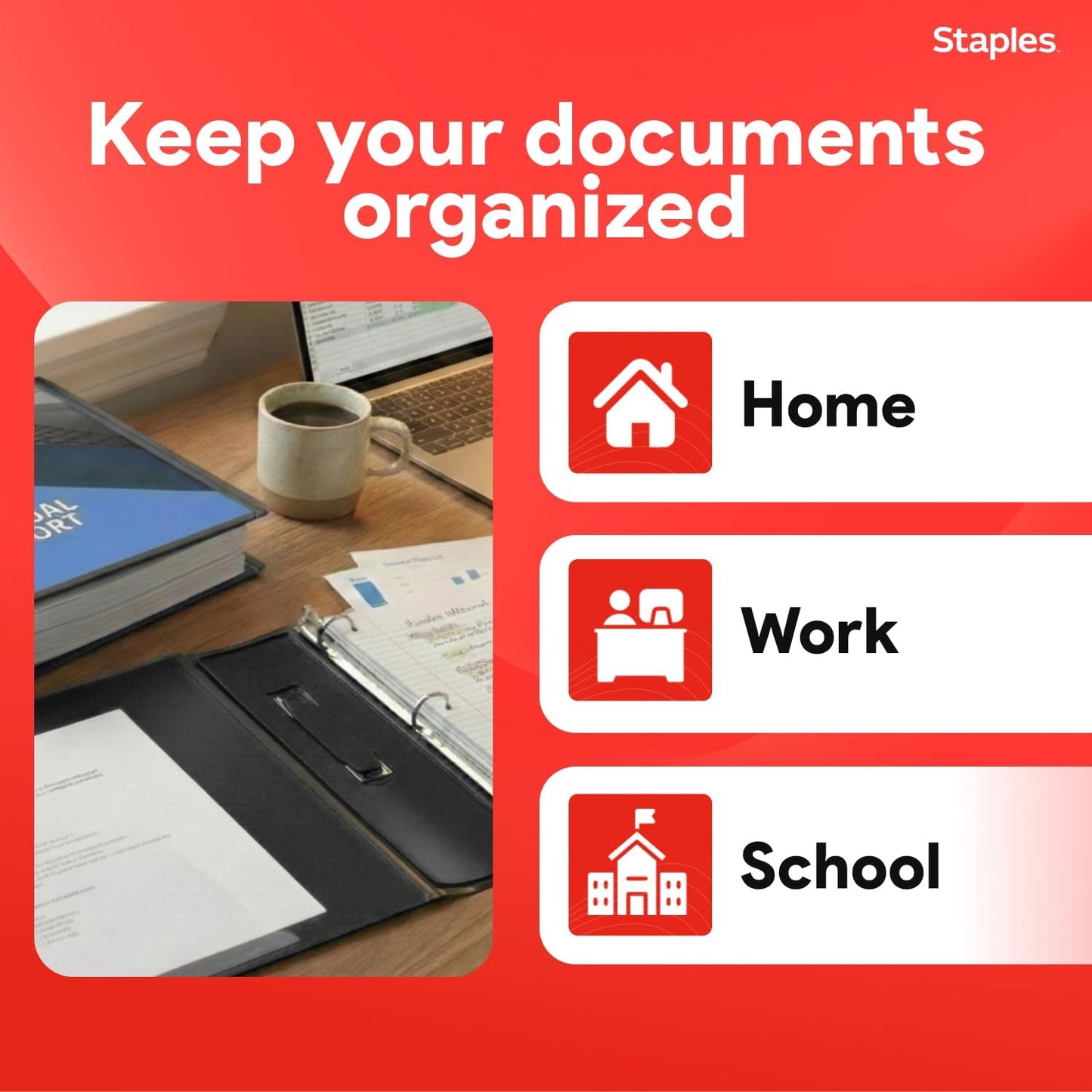 Staples Better Binder 2-Inch D-Ring View Binder, Reinforced Spine, Holds Up to 540 Sheets, Teal, for Office & School