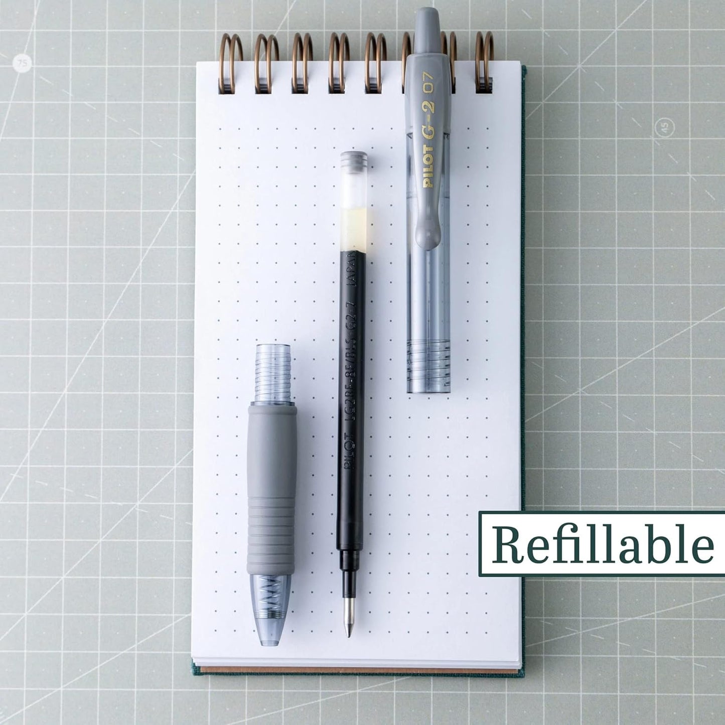 PILOT G2 Premium Refillable & Retractable Rolling Ball Gel Pens, Fine Point, Blue Ink, 12-Pack (31021)